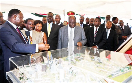 Kibaki launches the Konza Technology City: It is not always that an 82-year-old African president can spur an innovation wave--but picking people like Bitange Ndemo (exteme left) helped a lot.